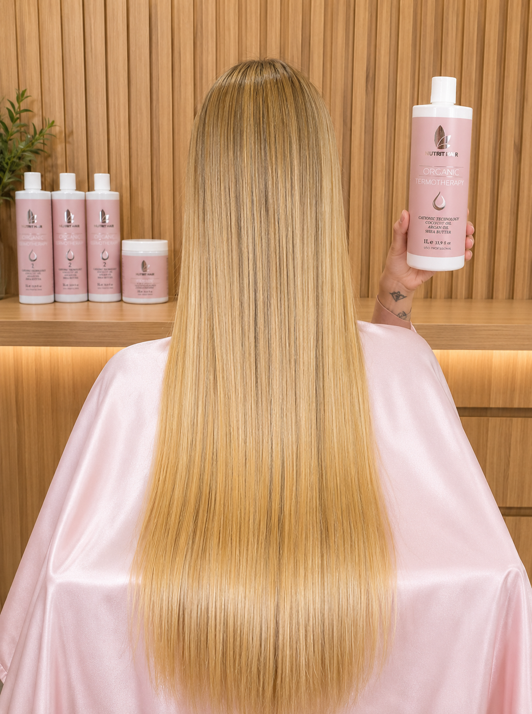 Resultado real 1 de progressiva Nutri Hair